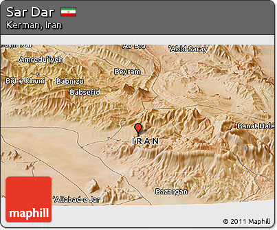 Satellite Panoramic Map of Sar Dar