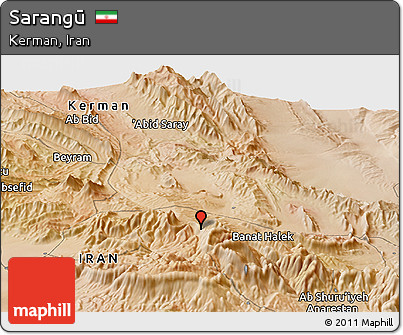 Satellite Panoramic Map of Sarangū