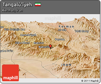 Satellite Panoramic Map of Tangalū'īyeh