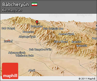 Satellite Panoramic Map of Bābcheryūn