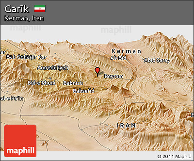 Satellite Panoramic Map of Garīk
