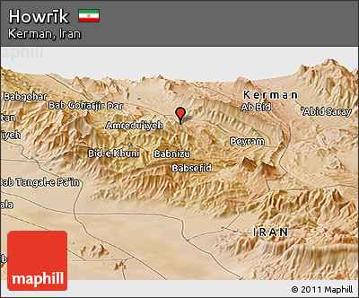 Satellite Panoramic Map of Howrīk