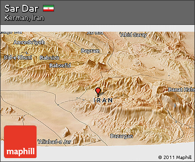 Satellite Panoramic Map of Sar Dar