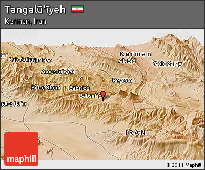 Satellite Panoramic Map of Tangalū'īyeh