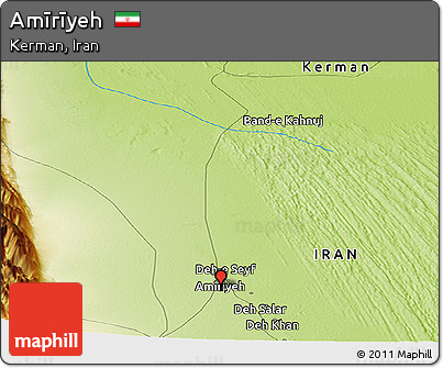 Physical Panoramic Map of Amīrīyeh