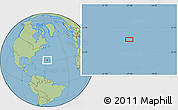 Savanna Style Location Map of the area around 30° 42' 29" N, 57° 43' 30" W