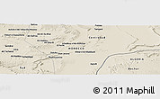 Shaded Relief Panoramic Map of the area around 30° 42' 29" N, 5° 1' 30" W