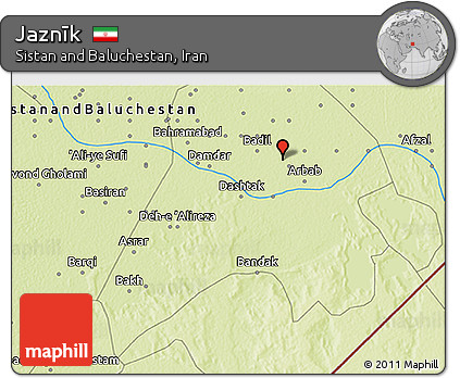 Physical 3D Map of Jaznīk