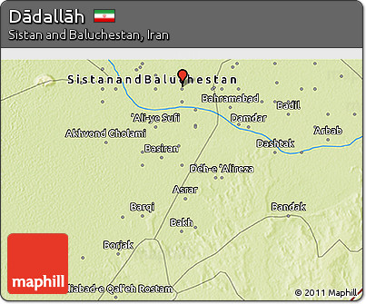 Physical 3D Map of Dādallāh