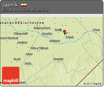 Physical 3D Map of Jaznīk