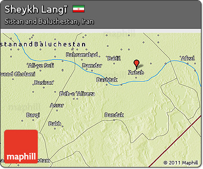 Physical 3D Map of Sheykh Langī