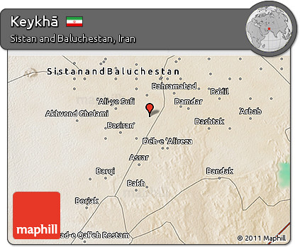 Satellite 3D Map of Keykhā
