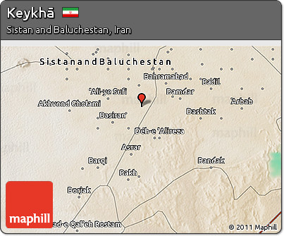 Satellite 3D Map of Keykhā