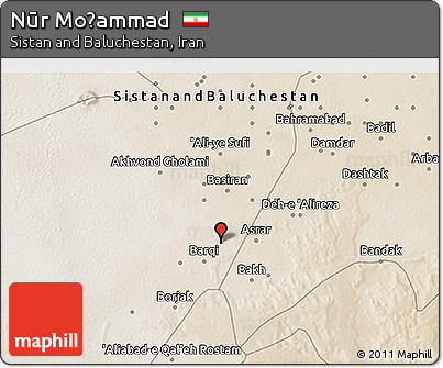 Satellite 3D Map of Nūr Moḩammad
