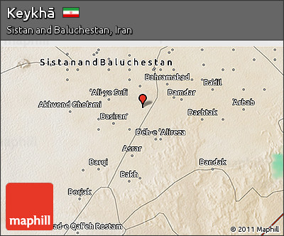 Satellite 3D Map of Keykhā