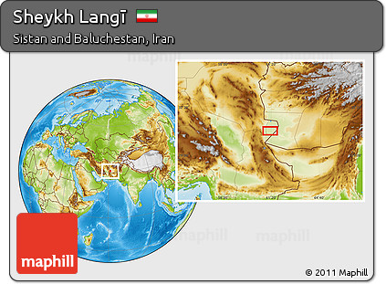 Physical Location Map of Sheykh Langī