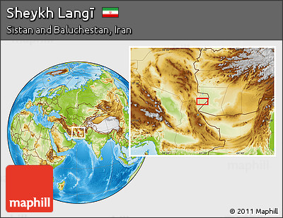 Physical Location Map of Sheykh Langī