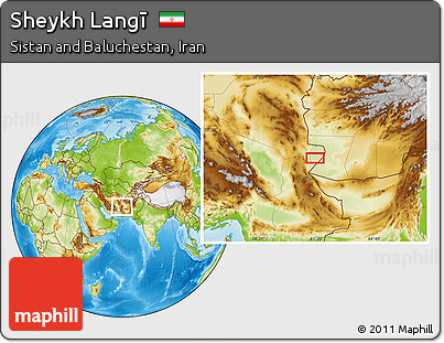 Physical Location Map of Sheykh Langī
