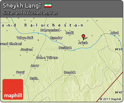Physical Map of Sheykh Langī