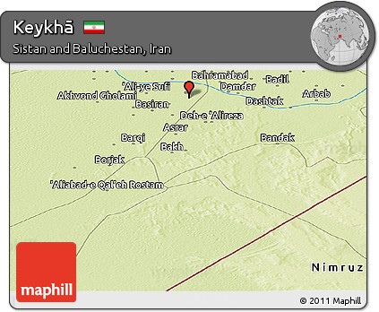 Physical Panoramic Map of Keykhā