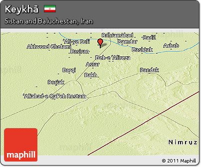 Physical Panoramic Map of Keykhā