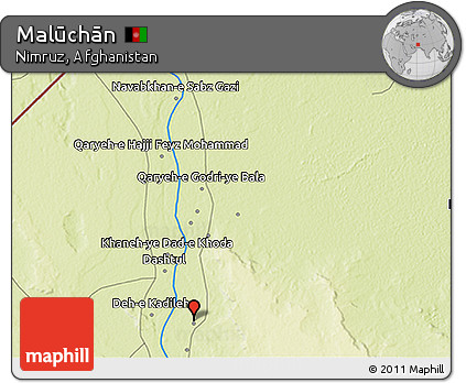 Physical 3D Map of Malūchān