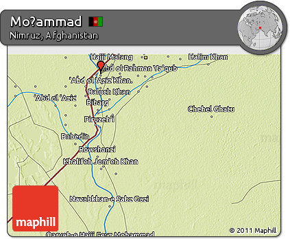 Physical 3D Map of Moḩammad