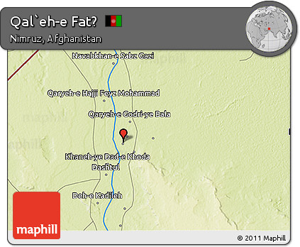 Physical 3D Map of Qal`eh-e Fatḩ