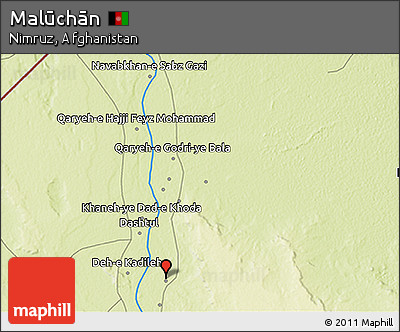 Physical 3D Map of Malūchān