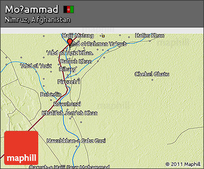 Physical 3D Map of Moḩammad