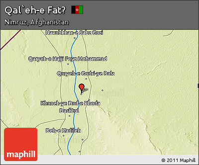 Physical 3D Map of Qal`eh-e Fatḩ
