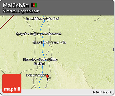 Physical 3D Map of Malūchān