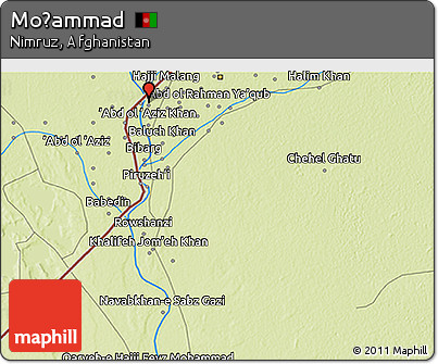 Physical 3D Map of Moḩammad