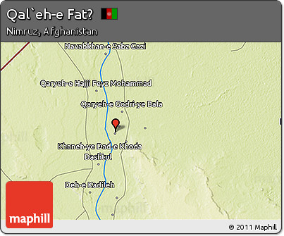 Physical 3D Map of Qal`eh-e Fatḩ
