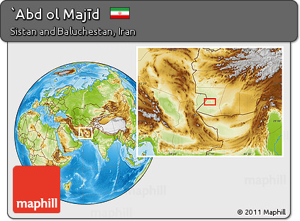 Physical Location Map of `Abd Ol Majīd