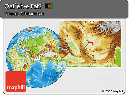 Physical Location Map of Qal`eh-e Fatḩ