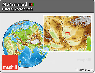 Physical Location Map of Moḩammad