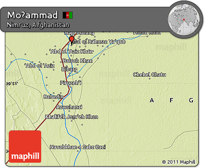 Physical Map of Moḩammad