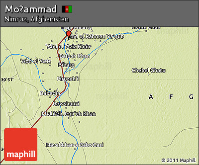 Physical Map of Moḩammad