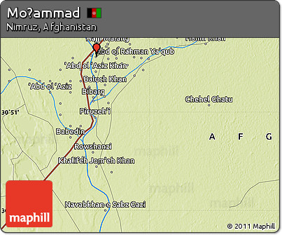 Physical Map of Moḩammad