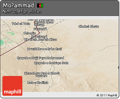 Satellite Panoramic Map of Moḩammad