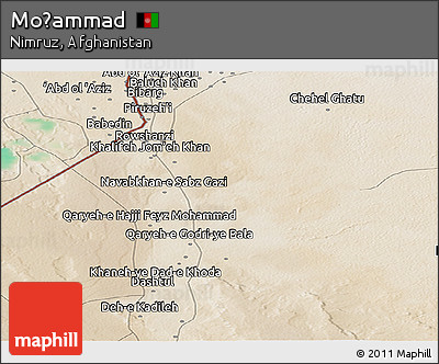 Satellite Panoramic Map of Moḩammad