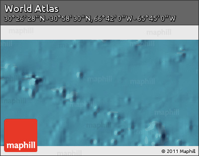 Satellite 3D Map of the Area around 30° 42' 29" N, 66° 13' 29" W