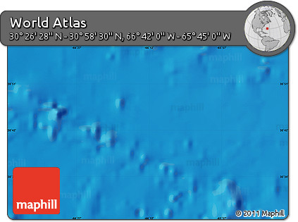 Physical Map of the Area around 30° 42' 29" N, 66° 13' 29" W