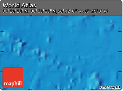 Physical Map of the Area around 30° 42' 29" N, 66° 13' 29" W