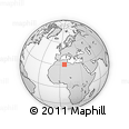 Outline Map of the Area around 30° 42' 29" N, 6° 1' 30" E, rectangular outline