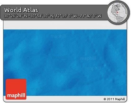 Shaded Relief 3D Map of the Area around 30° 42' 29" N, 72° 10' 30" W