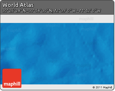 Shaded Relief 3D Map of the Area around 30° 42' 29" N, 72° 10' 30" W