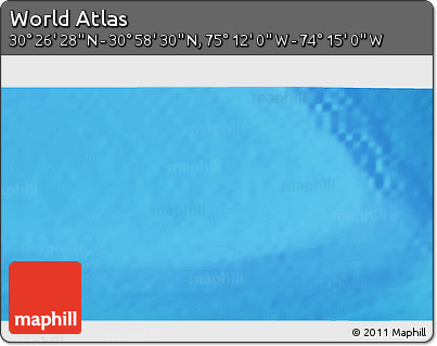 Physical 3D Map of the Area around 30° 42' 29" N, 74° 43' 29" W