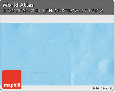 Physical 3D Map of the Area around 30° 42' 29" N, 78° 7' 30" W